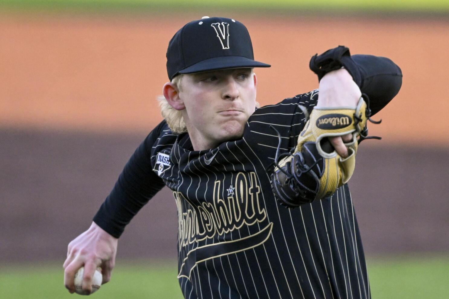 Vanderbilt pinstripe baseball jersey deals